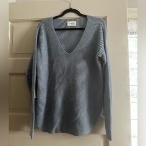 Wilfred Dune Blue Wolter V-Neck Sweater